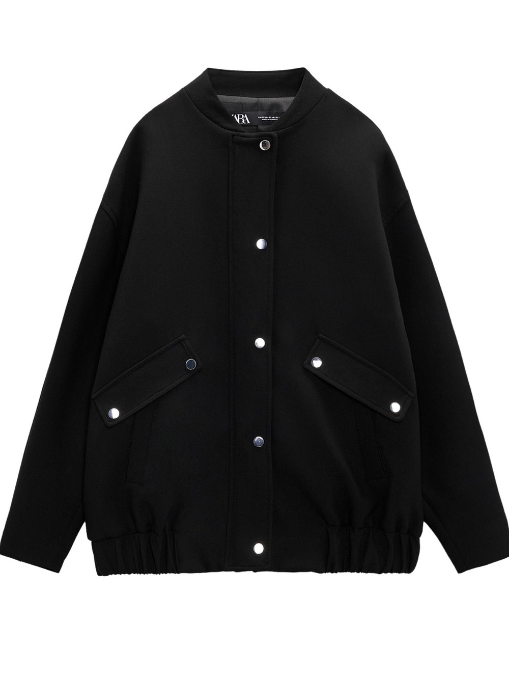 ZARA round neck bomber jacket